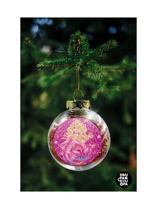 Weihnachtshänger Kugel Ornament Durchsichtig 8cm