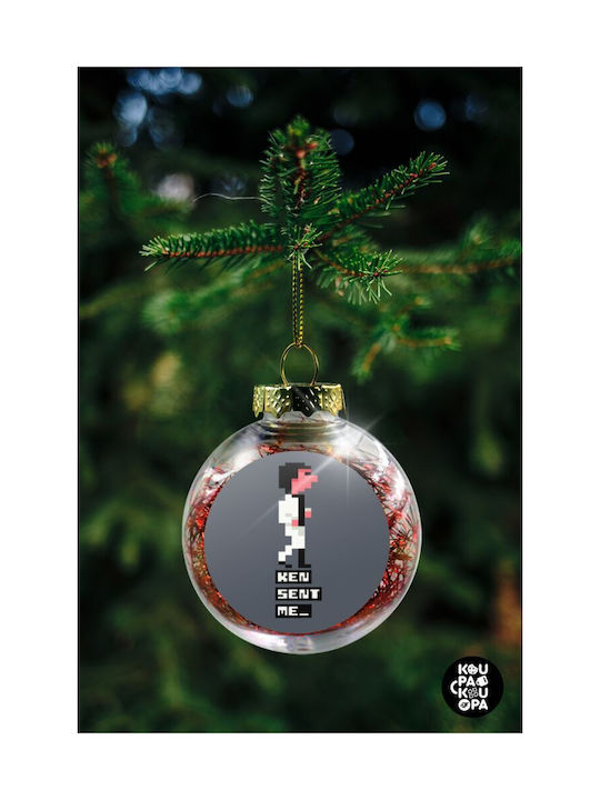 Christmas Ball Ornament Transparent 8cm