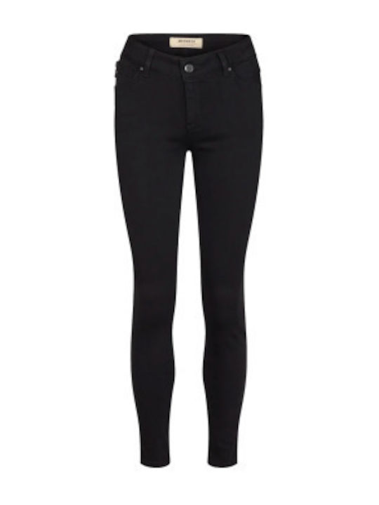 Damen Mos Mosh elastische Hose-schwarz (110036 VICTORIA 7/8 SILK TOUCH JEANS 801 BLACK)