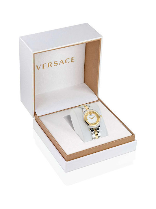 Versace Greca Women's Watch with Gold Metal Bracelet