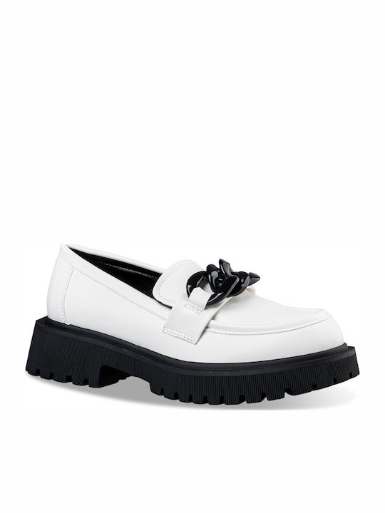 Γυναικεία Loafers σε Λευκό Χρώμα