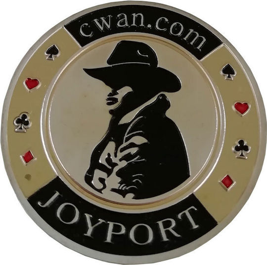 Pokeritems Tablett für Pokerchips Metallisch 1Stück