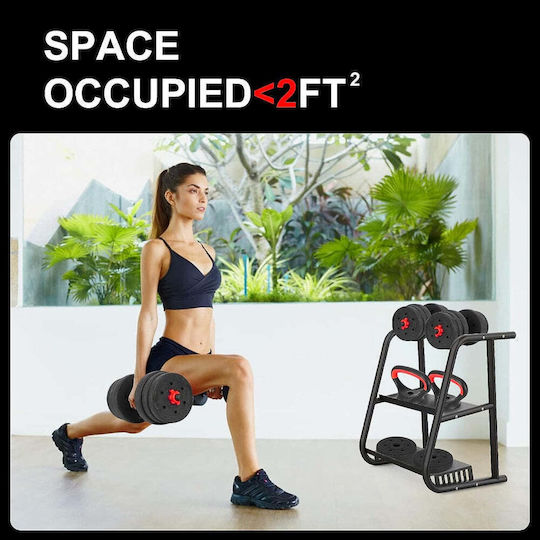 VSL Sports Vsl Sports Dumbbell Set with Bar Total Weight 20kg