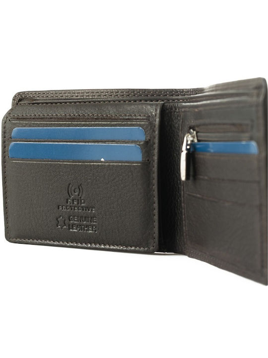 Leather Men's Wallet Classic Brown