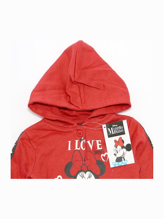 Kinder-Shirtkleid Langarm Rot Baby Minnie Mouse