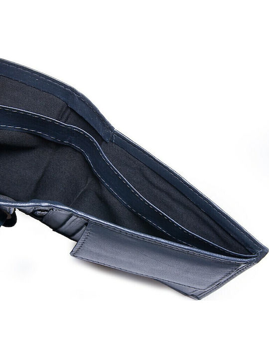 Leder Herren Geldbörse Klassisch Blau