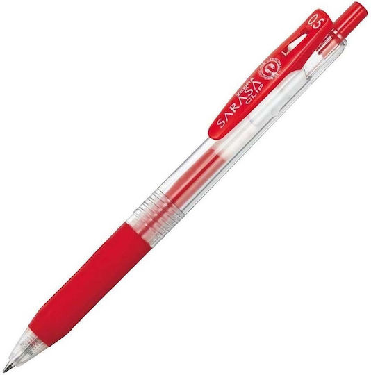 Zebra Pen Gel 0.5mm Red with Red Ink