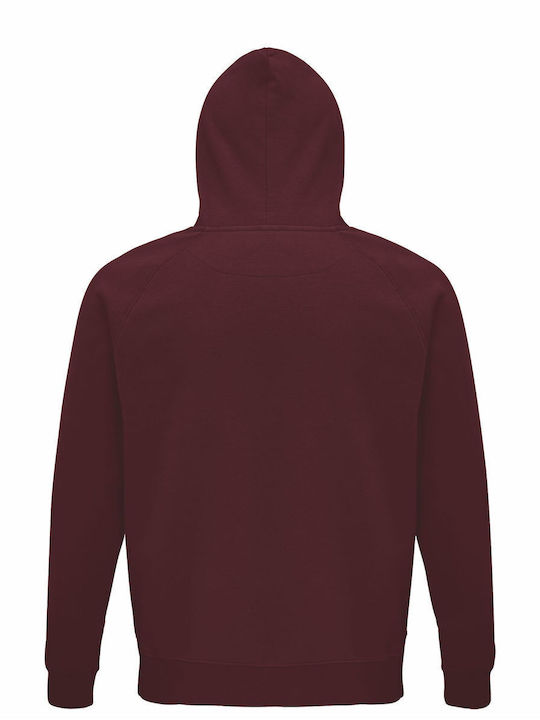 Hoodie Unisex, Organic "Wine and Weekend Lover", Burgundy