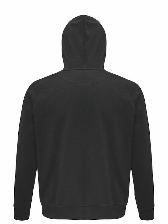 Kapuzenpulli Unisex, Bio "Kaffeeliebhaber, Multicolor Becher", schwarz