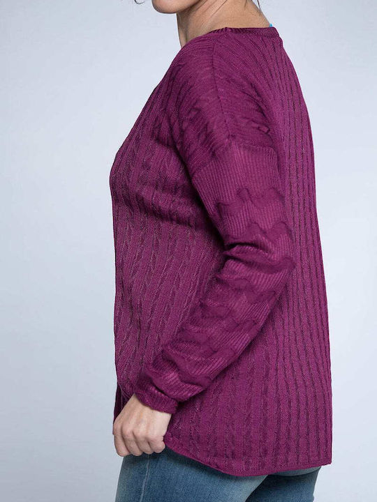 M Missoni Knitted Blouse Purple