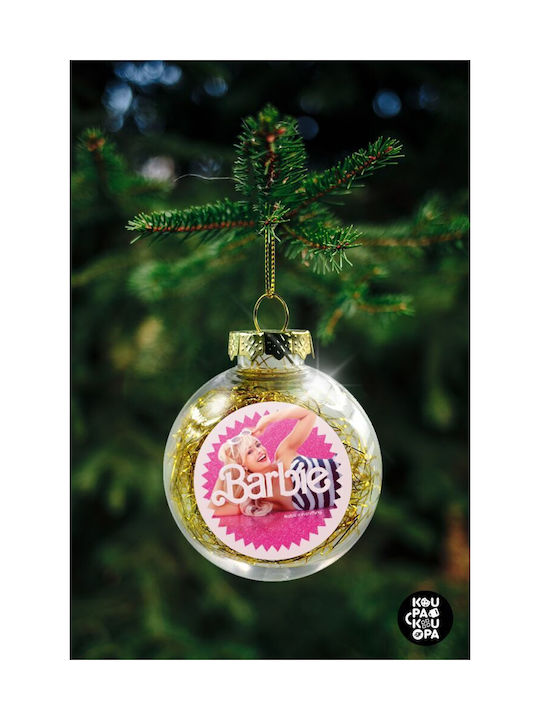 Christmas Plastic Ball Ornament Transparent 8cm