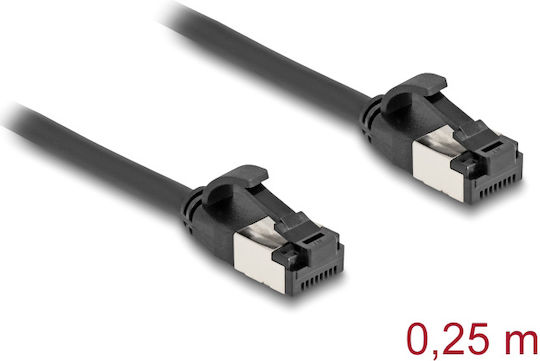 DeLock U/FTP (STP) Netzwerkkabel Ethernet 0.25m Schwarzes