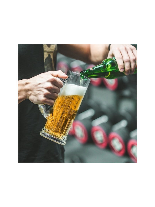 Gadget Master Glas Bier, μπίρας aus Glas 620ml