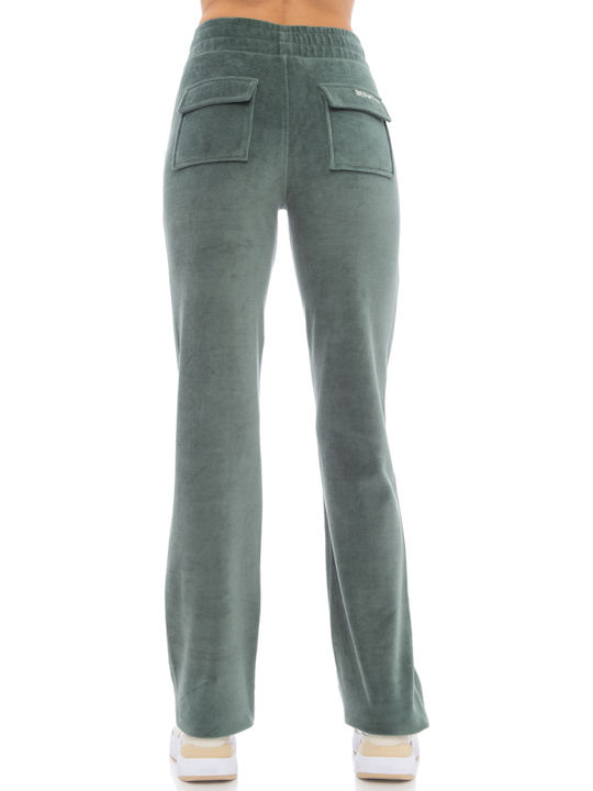 Sweatpants Velvet Khaki