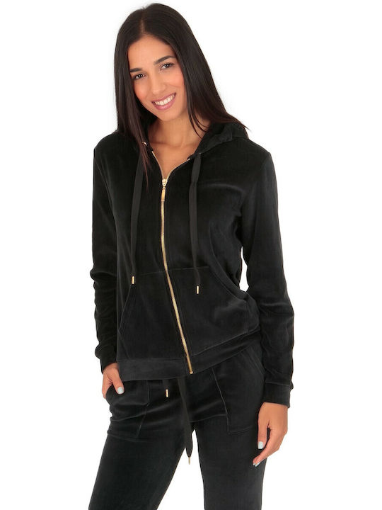 Jogginganzug Samt Charcoal.