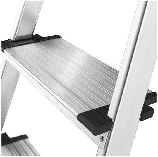Hailo L80 Ladder Aluminum with 4 Steps
