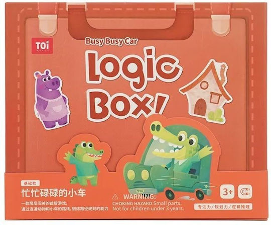 Επιτραπέζιο Παιχνίδι Logic Box Busy Cars για 1-2 Παίκτες 3+ Ετών (EN) Toi World