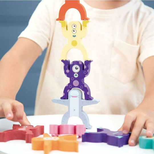 Milan Baby Toy Aliens Towers made of Wood for 36++ Months
