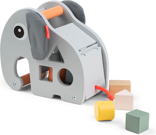 Done by Deer Shape Sorting Toy Sorting Box Elphee Green made of Wood for 12++ Months