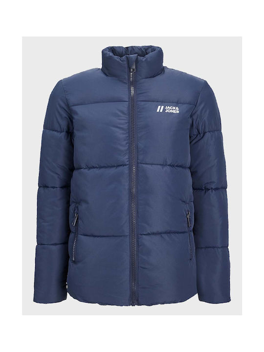 Jack & Jones Jachetă casual pentru copii Scurt Albastru marin