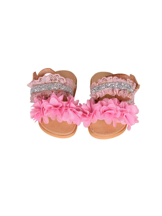 Fashion Beads Kids' Sandals Pink