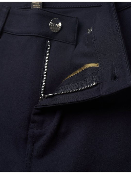 Women's Fabric Trousers Dark Blue