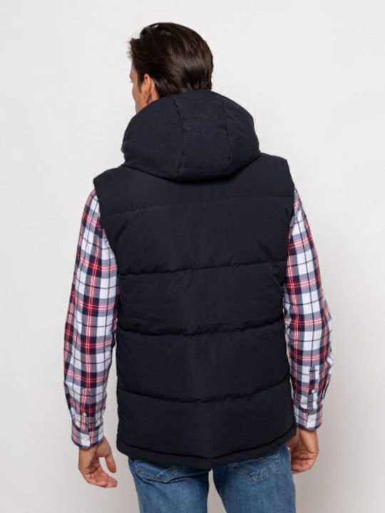 Sleeveless Winter Jacket Puffer Blue