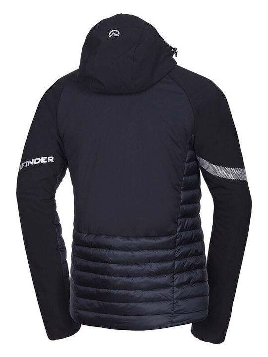 Northfinder Men's Winter Softshell Jacket Waterproof and Windproof Black