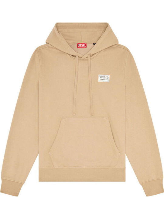 Sweatshirt with Hood Beige