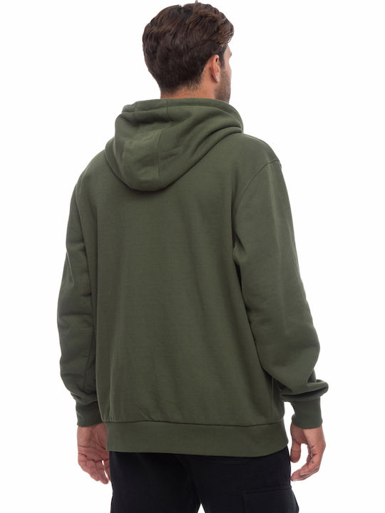 Khaki Hoodie Cardigan