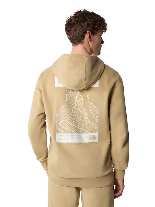 The North Face Men's Sweatshirt with Hood Beige