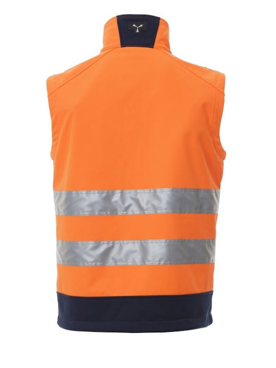Payper Работно яке Водоустойчиво с отразителни ленти Softshell Orange
