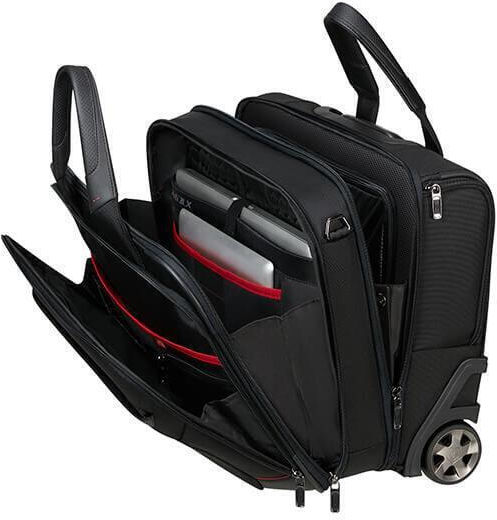 Samsonite ProDlx 6 Σακ Βουαγιάζ Πλάτης 26.5lt Μαύρο με Ρόδες Υφασμάτινο Μ46xΠ20xΥ36εκ.