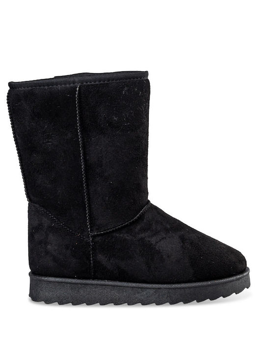 Venini Women's Ankle Boots with Fur Black