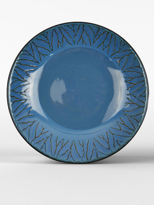 Saray Home Ayla Branch Blue Ceramic Dinnerware Set 18pcs
