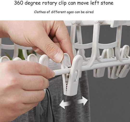 Wardrobe Hanger Foldable for Pants White 105091 1pcs