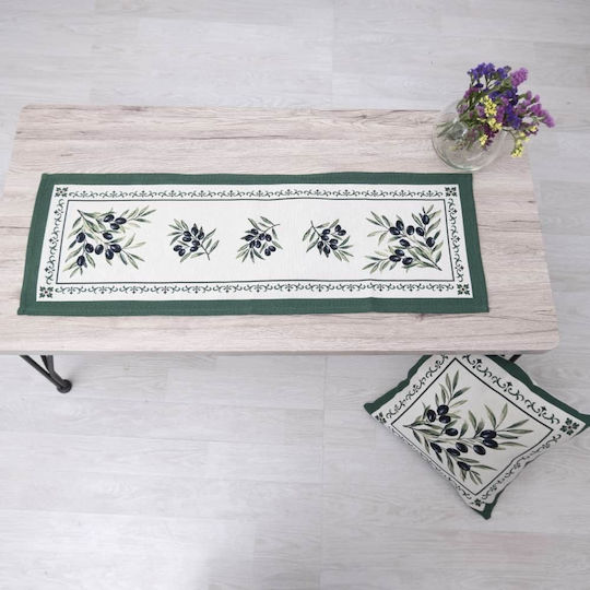 Dimeco Tischtuch Elektrische Gitarren Olivia Olive 140x220cm