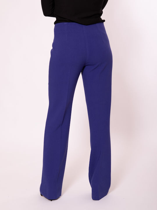 Women's Fabric Trousers Blue