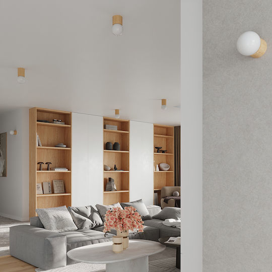 Sollux Deckenleuchte 32cm Beige mit Fassung G9