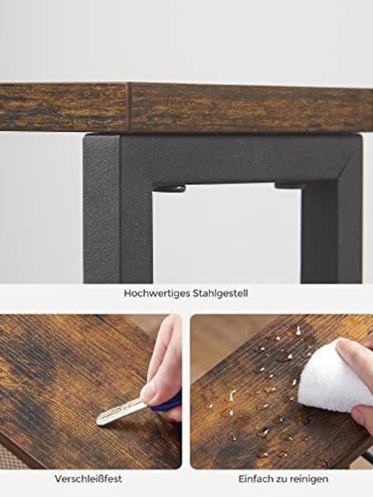 Vasagle Vasagle Metallisches Lebensmittelregal Mit 4 Ebenen Braune