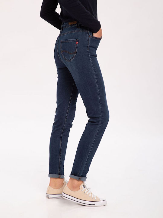 Volcano Women's Jean Trousers in Skinny Fit Blue