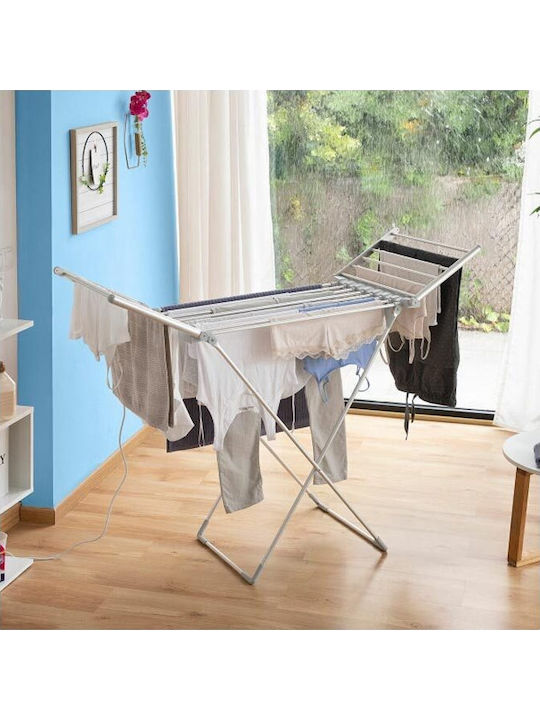 InnovaGoods Klappbarer Beheizter Boden-Kleiderständer Für Balkon Metallisch 230W 45cm