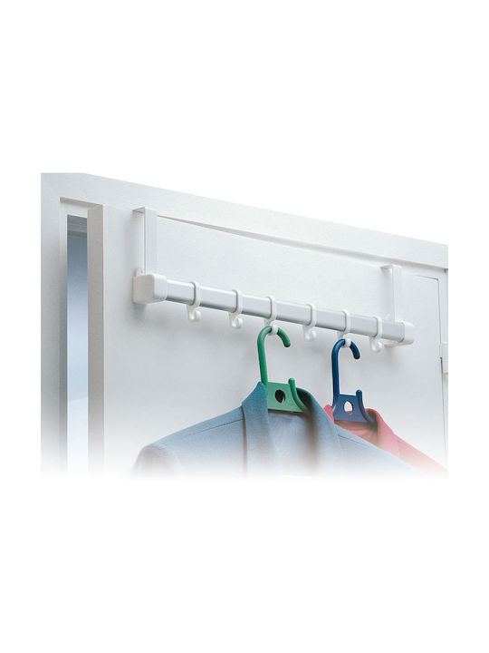 Rayen Door Hook 6 Slots Metallic 54.5x13x6cm