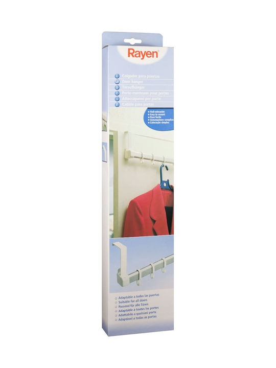 Rayen Door Hook 6 Slots Metallic 54.5x13x6cm