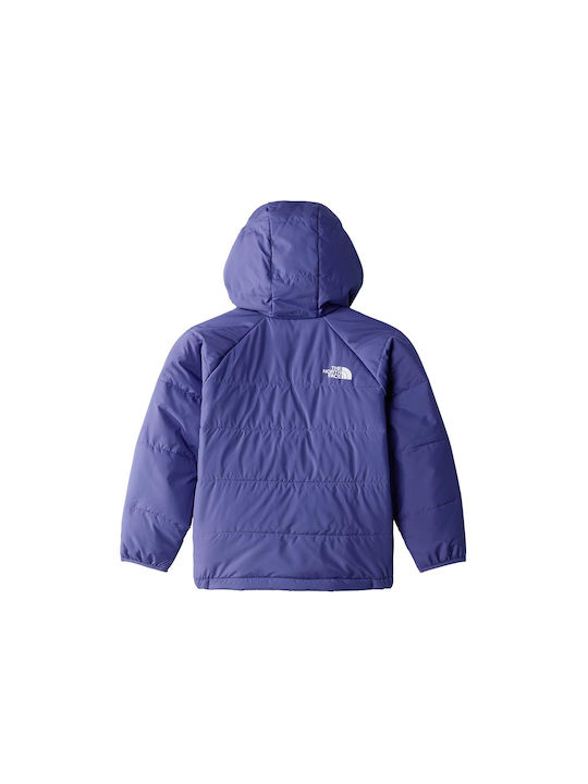 The North Face Waterproof Kids Casual Jacket Double Sided with Hood Purple