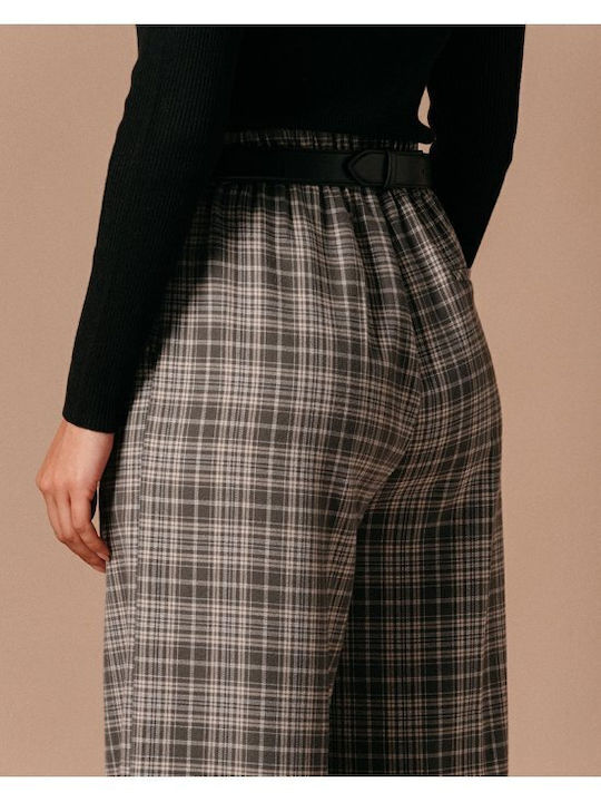 Damen Stoff Hose Gray