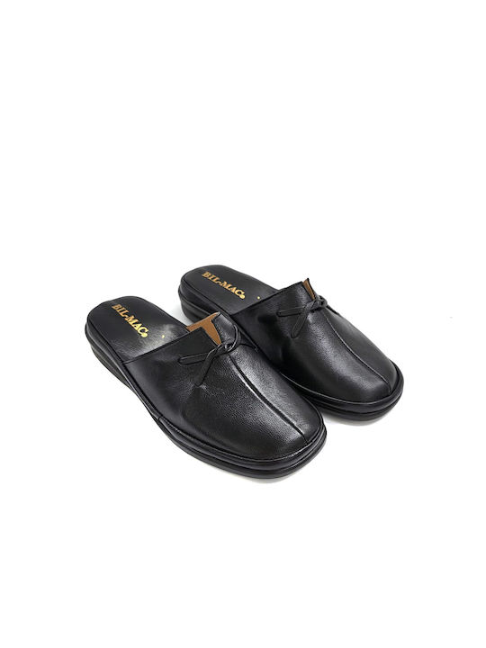 Bil-Mac Leather Women's Slippers Black