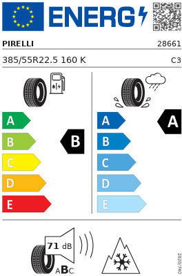 Pirelli 385/55R22.5 K M+S 4 Seasons Anvelopă Camion