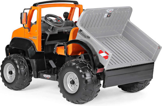 Taurus Doppelsitzer Lastwagen 12 Volt Orangen Für 3+ Jahre