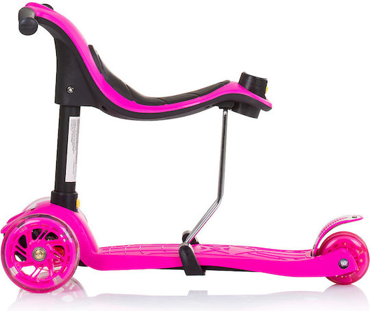 Chipolino Scutere Copii Multi Plus 3 Roti cu Scaun Roz